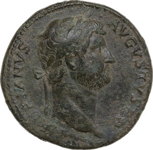 obverse: Hadrian (117-138).. AE Sestertius, Rome mint, 126-127