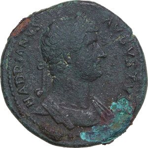 obverse: Hadrian (117-138).. AE Sestertius, 132-134