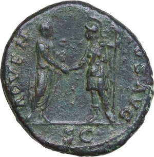 reverse: Hadrian (117-138).. AE Dupondius or As, 130-138