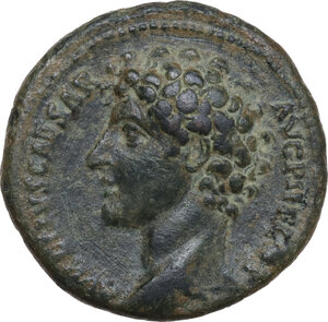 obverse: Marcus Aurelius as Caesar (139-161).. AE As, Rome mint, 140-144