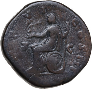 reverse: Marcus Aurelius (161-180).. AE Sestertius, Rome mint, 171-172