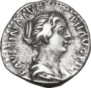 obverse: Faustina II (died 176 AD).. AR Denarius, Rome mint