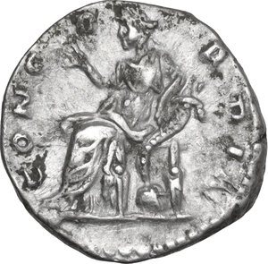 reverse: Faustina II (died 176 AD).. AR Denarius, Rome mint
