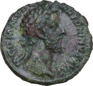obverse: Commodus (177-193).. AE As, Rome mint, 183 AD