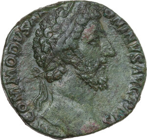 obverse: Commodus (177-193).. AE Sestertius, Rome mint, 183-184 AD