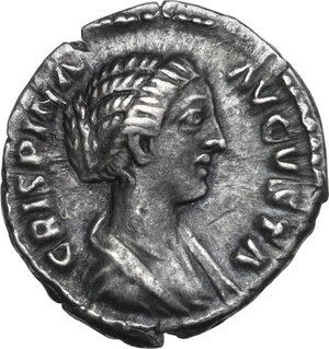 obverse: Crispina, wife of Commodus (died 183 AD).. AR Denarius. Rome mint