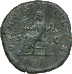 reverse: Crispina, wife of Commodus (died 183 AD).. AE Sestertius, Rome