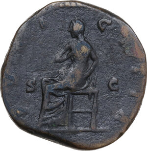 reverse: Crispina, wife of Commodus (died 183 AD).. AE Sestertius