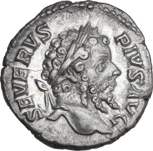 obverse: Septimius Severus (193-211).. AR Denarius, Rome mint, 205 AD