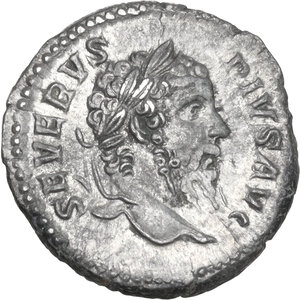 obverse: Septimius Severus (193-211).. AR Denarius, Rome mint, 209 AD