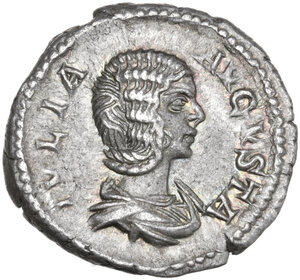obverse: Julia Domna, wife of Septimius Severus (died 217 AD).. AR Denarius, Rome mint, 196-211