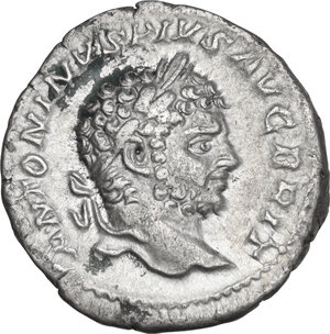 obverse: Caracalla (198-217).. AR Denarius, Rome mint, 210-213