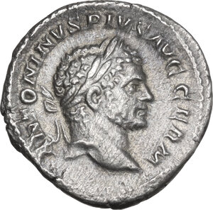 obverse: Caracalla (198-217).. AR Denarius, Rome mint, 215 AD