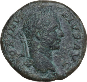 obverse: Caracalla (198-217).. AE As, Rome mint, 208 AD