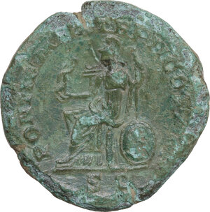reverse: Elagabalus (218-222).. AE Sestertius, Rome mint, 219 AD