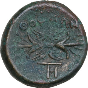 reverse: Southern Lucania, Thurium. AE 16 mm, 280-270 BC