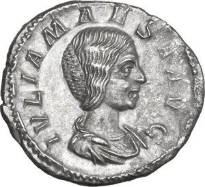 obverse: Julia Maesa (died 225 AD).. AR Denarius, Rome mint, 218-224/5