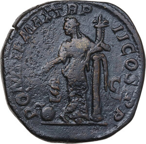 reverse: Severus Alexander (222-235).. AE Sestertius, Rome mint, 223 AD