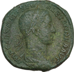 obverse: Severus Alexander (222-235).. AE Sestertius, Rome mint, 227 AD