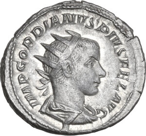 obverse: Gordian III (238-244).. AR Antoninianus, Rome mint, 241-243