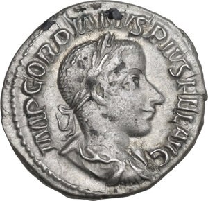 obverse: Gordian III (238-244).. AR Denarius, Rome mint, 241 AD