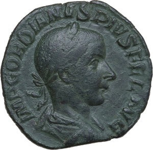 obverse: Gordian III (238-244).. AE Sestertius, Rome mint, 240 AD