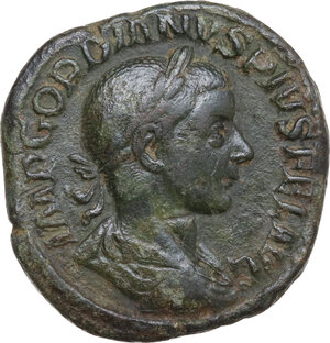 obverse: Gordian III (238-244).. AE Sestertius, Rome mint, 240 AD