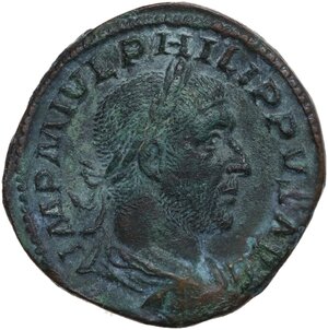 obverse: Philip I (244-249).. AE Sestertius, 246 AD