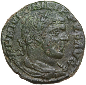 obverse: Philip I (244-249).. AE 28 mm, Viminacium mint (Moesia Superior), dated Year 6 (244-245)
