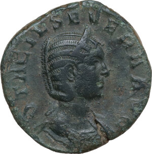 obverse: Otacilia Severa, wife of Philip I (244-249).. AE Sestertius, Rome mint, 244-249