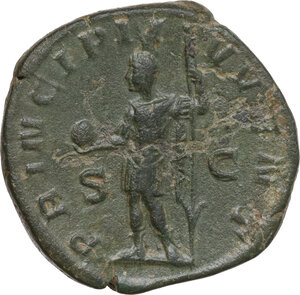 reverse: Philip II as Caesar (244-246).. AE Sestertius