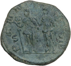 reverse: Trajan Decius (249-251).. AE Sestertius, Rome mint, 249-251