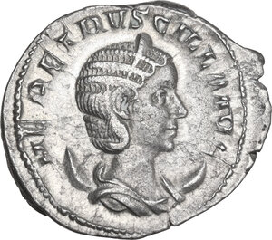 obverse: Herennia Etruscilla, wife of Trajan Decius (249-251).. AR Antoninianus, Rome mint, 249-251
