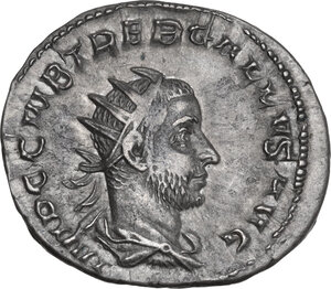 obverse: Trebonianus Gallus (251-253).. AR Antoninianus, Mediolanum mint, 251-253