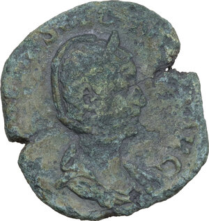 obverse: Salonina, wife of Gallienus (died 268 A.D.).. AE Sestertius