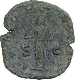 reverse: Salonina, wife of Gallienus (died 268 A.D.).. AE Sestertius