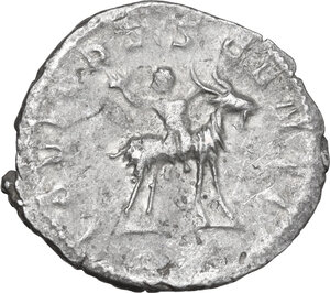 reverse: Valerian II as Caesar (253-255).q. AR Antoninianus, Lugdunum mint, 255 AD