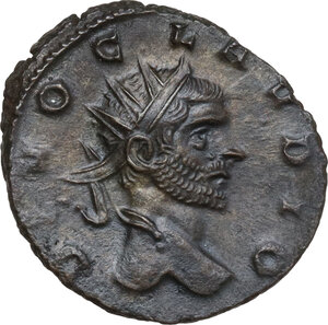 obverse: Divus Claudius II Gothicus (died AD 270).. BI Antoninianus, Mediolanum mint, 270 AD