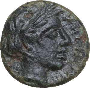reverse: Bruttium, Rhegion. AE 11 mm, 415-387 BC