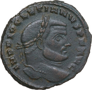obverse: Diocletian (284-305).. AE Follis, 299-303. Carthago mint
