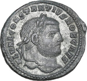 obverse: Constantius I Chlorus as Caesar (293-305).. AE Follis, Cyzicus mint, 297-299
