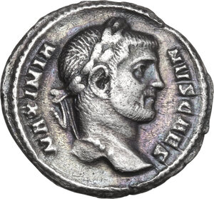 obverse: Galerius as Caesar (293-305).. AR 18 mm, Rome mint, 294 AD