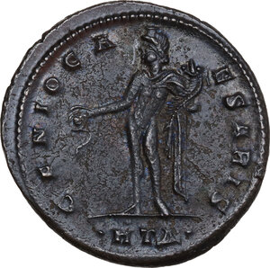 reverse: Maximinus II as Caesar (305-308).. AE Follis , Heraclea mint, 308-309
