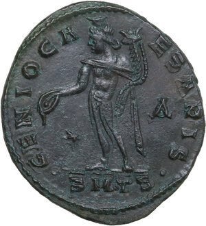 reverse: Maximinus II Daia (309-313).. Follis, Thessalonica circa 309-310