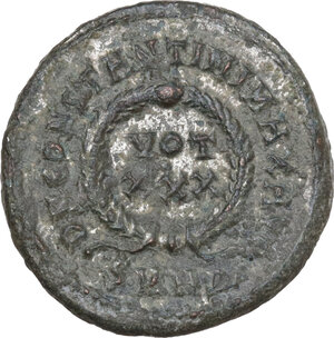 reverse: Constantine I (307-337).. AE Follis, Heraclea mint, c. 325-326