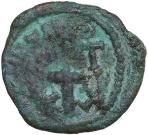reverse: Constans II (641-668).. AE Half Follis, Carthage mint