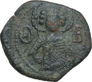 obverse: John III, Ducas-Vatatzes (1222-1254). AE Tetarteron, Empire of Nicaea, Magnesia mint