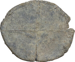 reverse: Leads from Ancient and Medieval World.. PB Tessera. Medieval period, c. 10th-12th centuries AD