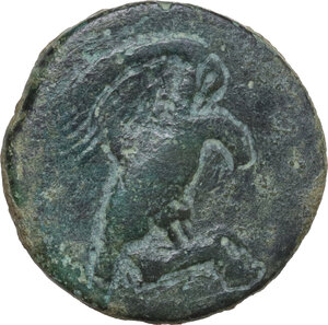 obverse: Akragas. AE Tetras, 420-406 BC