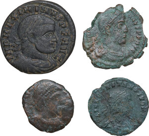 obverse: The Roman Empire.. Lot of four (4) AE coins